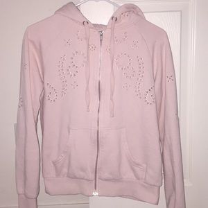 Light Pink Zip-Hoodie